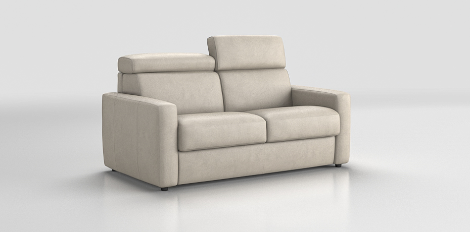 Mesolino - 2 seater sofa bed slim armrest